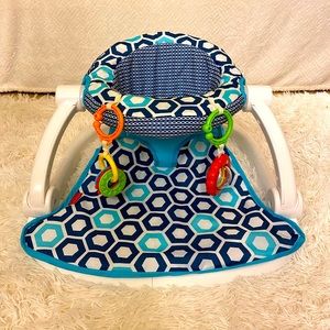 FISHER PRICE SIT-ME-UP FLOOR SEAT WITH TOYS